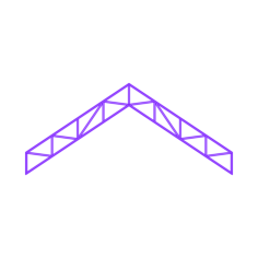 Buildings Trusses Warren Scissors Stencil Svg Vector, Free Vectors File